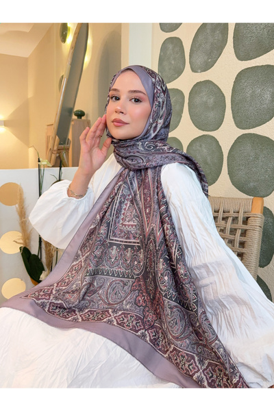 Mira İpek Retro Pattern Cotton Shawl Earth Ps4