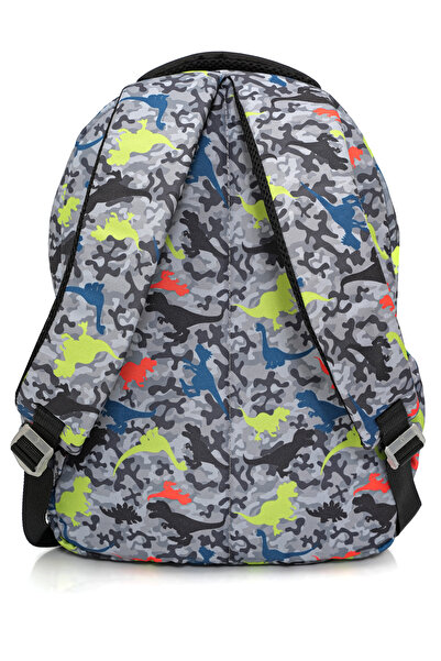 Wia Green Dinosaur Patterned Boy's Primary School Bag