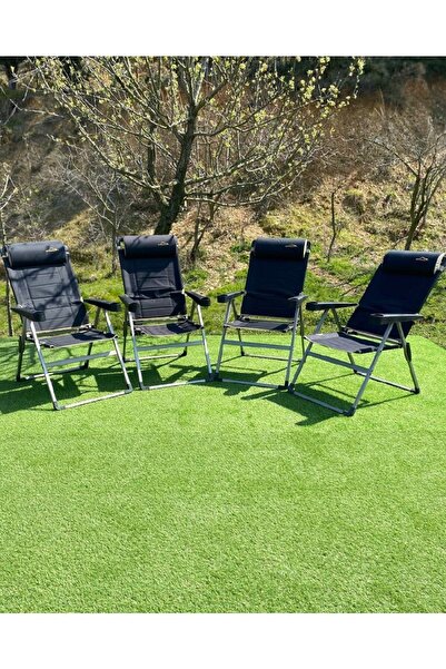 CAMPOUT 4'lü Katlanır Lüx Sandalye Set