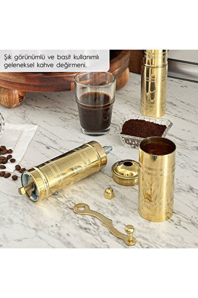 Glios Rice Coffee, Black Pepper, Black Cumin and Flax Seed Grinder Hand Mill Grinder 20 cm