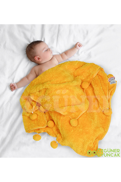 Özgüner Oyuncak Pabtex Ponponlu Bebek/çocuk Battaniyesi