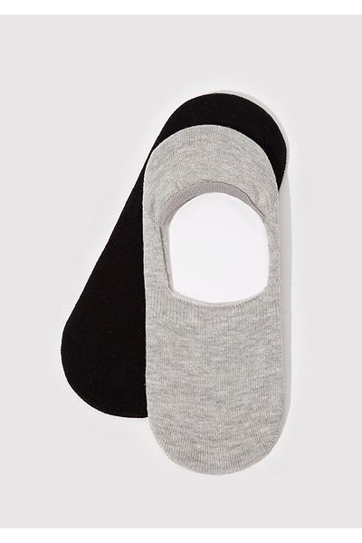 Mavi 2 Pack Gray Black Ballerina Socks 198484 -900