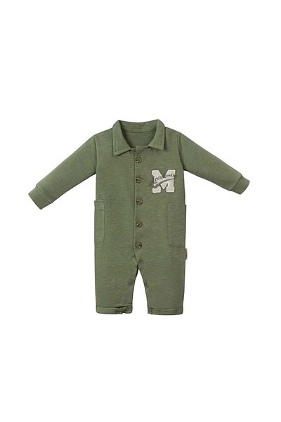 NECİXS BEBEE M Embroidered Jumpsuit Without Pants Olive Green