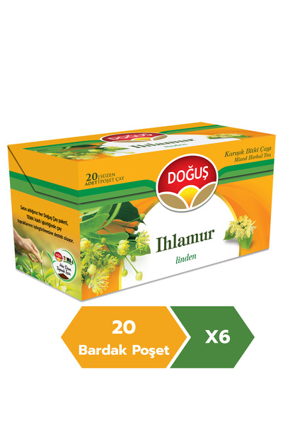 Doğuş Ihlamur Bitki Bardak Poşet Çayı 20li X 6 Adet