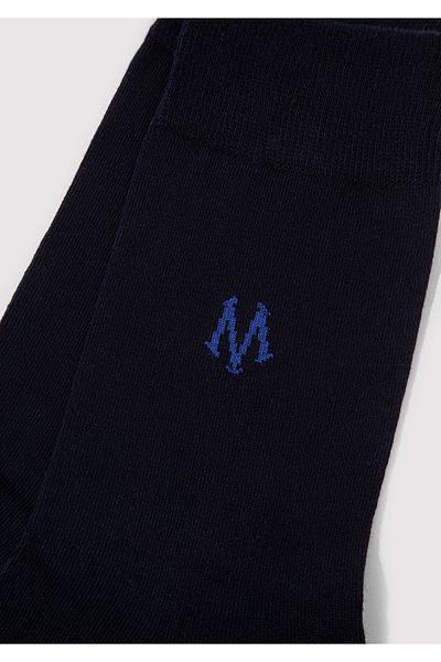 Mavi Logo Printed Navy Blue Socks 090250-26828
