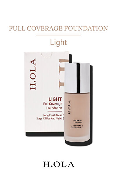 h.OLA Full Coverage Foundation | Yoğun Kapatıcı Saten bitişli SPF 30 Fondöten...