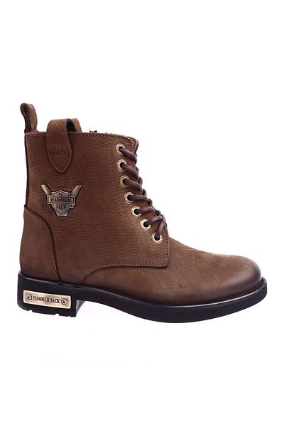 Hammer Jack Γυναικείες μπότες από γνήσιο δέρμα Olive Nubuck