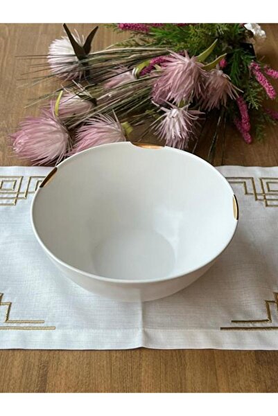 Mikasa Moor Porselen Gold Beyaz Salata Kasesi