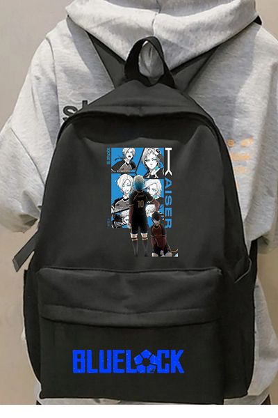 Toum Anime Blue Lock Isagi Nagi Printed Backpack
