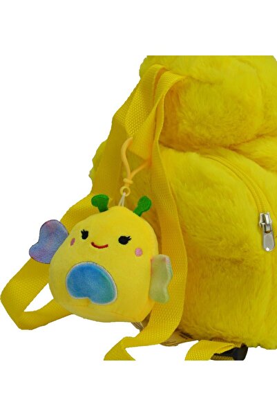 hediyecik Peluş Kelebek Charm Çanta Anahtarlık - Sevimli Çanta Süsü - Peluş Aksesuar 10 Cm