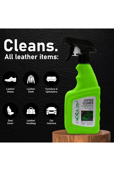Nora N-201 Leather Cleaner Spray, 500ml – For Car Seats, Interiors, Bags, Furniture, And More