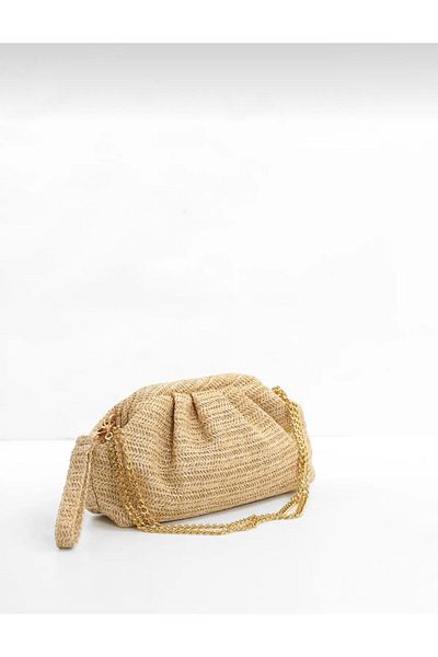 Swaggo collections Women's Straw Braided Scholarship Hand and Shoulder Bag