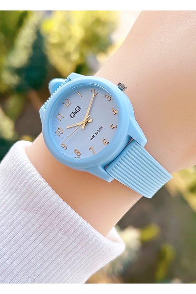 Q&Q Vs13j055wl Teen Girl Wristwatch with Waterproof Silicone Cord