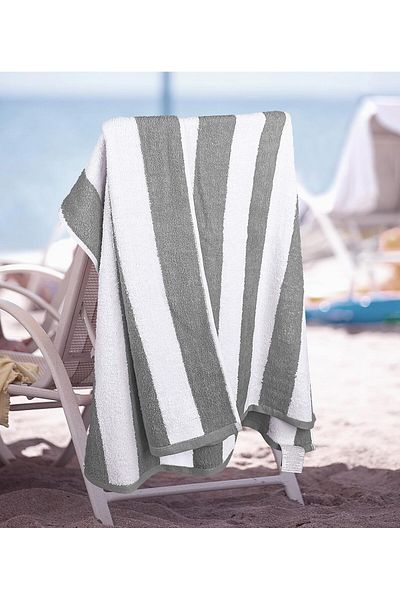 Fabienne 100% Cotton Beach Towel 30x60 Inch Pool Towel Cabana Stripe Bath Sheet 76x152cm Quick Dry Bath Towel