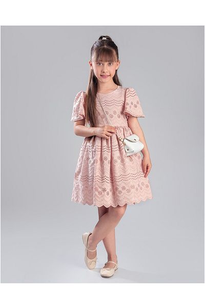 Zaziko Kids Rochie Brode Geanta Fata Elb.2440-z