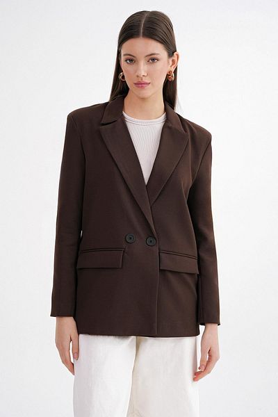 Mixray 4516 Blazer Blazer de damă maro