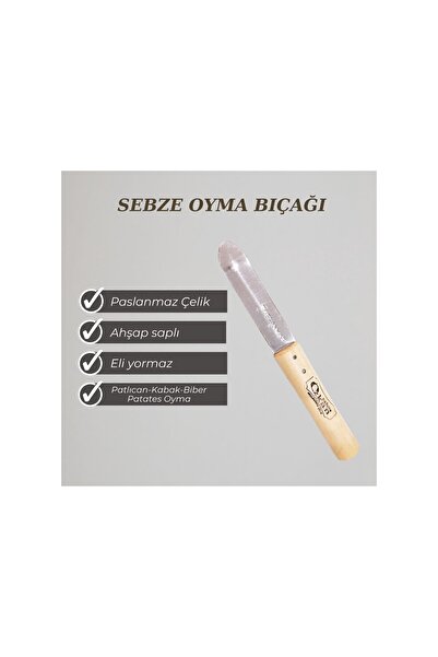 SOLİNGENSTORE Patlıcan & Kabak Yöresel Sebze Oyma Bıçağı Oyacak
