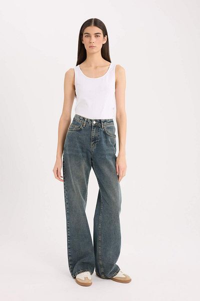 DeFacto Slim Fit Tricou Basic Düz Gât Rotund B7432AX25SP