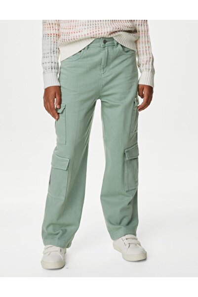 Marks & Spencer Straight Denim Kargo Jean (6-16 Yaş)
