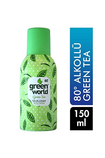 Green World Yeşil Çay Aerosol Sprey Kolonya 150 ml - Green Tea