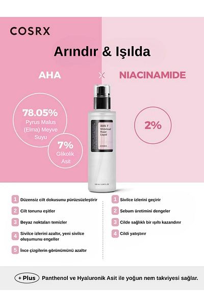 Cosrx COSRX AHA 7 Whitehead Power Liquid 100 ml - Jemný exfoliační krém na obličej s AHA kyselinami