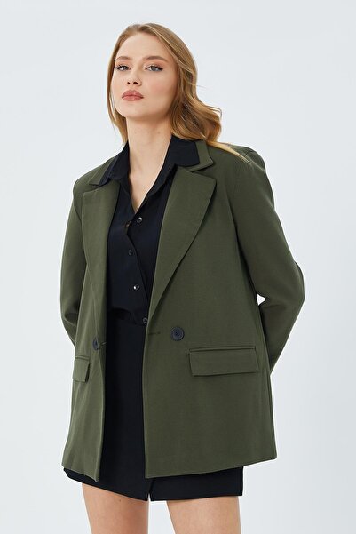 Mixray 4516 Дамско каки сако