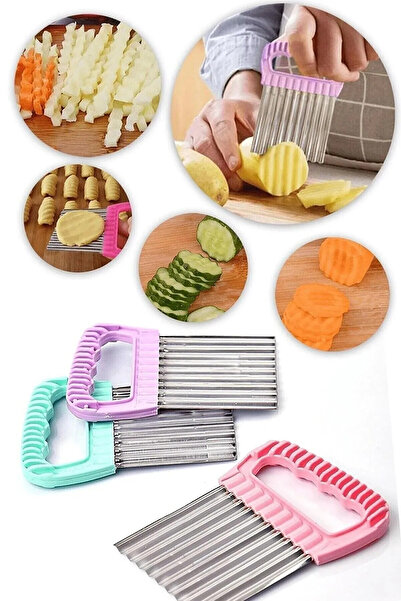 loca sweet home Cips Patates Doğrayıcı Şekilli Kesici Çelik Nsl220