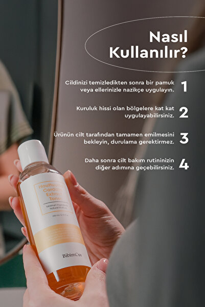 Bibimcos Houttuynia Cordata Extract Toner 200 ml – Arındırıcı Tonik