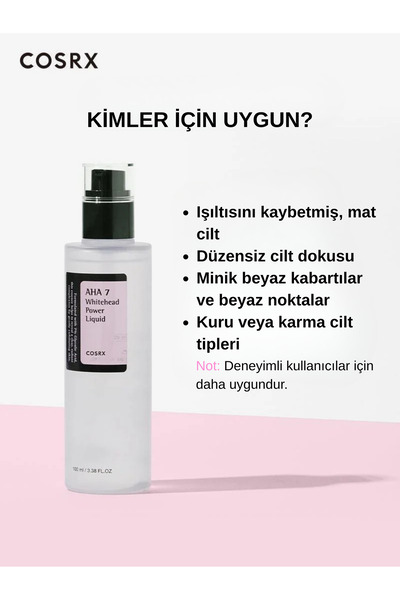 Cosrx AHA 7 Whitehead Power Liquid – 100ml AHA Asitli Tonik