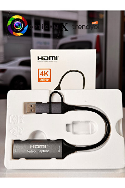 Opticam HDMI Video Capture Usb 2.0 4K 30Hz Video Aktarıcı