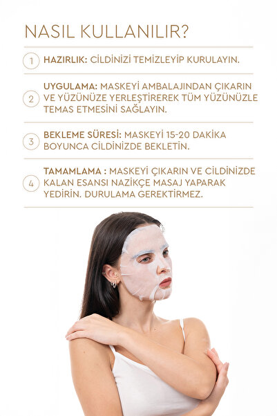 Mjcare On Rice Extract Mask - Pirinç Özlü Yüz Maskesi 5'li