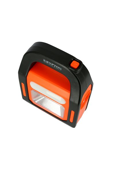 KRYPTON Rechargeable Work Light – Solar & Usb Charging, 2 Modes, Power Bank, 5-6h Runtime