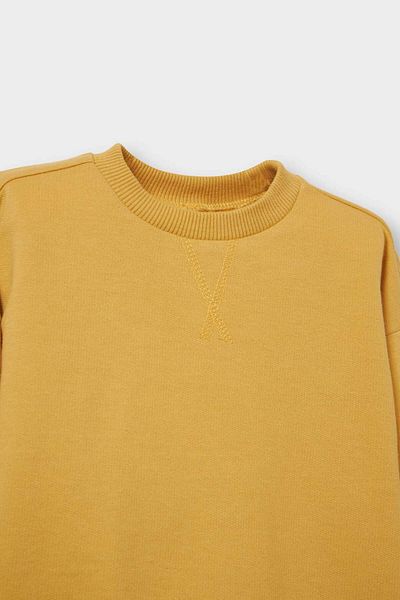 DeFacto Baby Boy Crew Neck Basic Plain Sweatshirt A7343A525Au