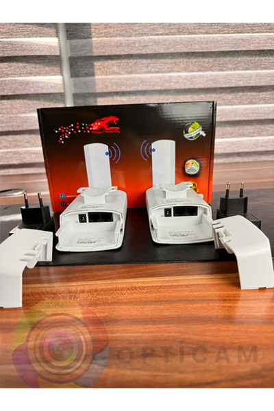 Opticam Wireless Bridge 5.8GHz Dış Ortam Kablosuz Aktarıcı Repeater Set 5000 Metre