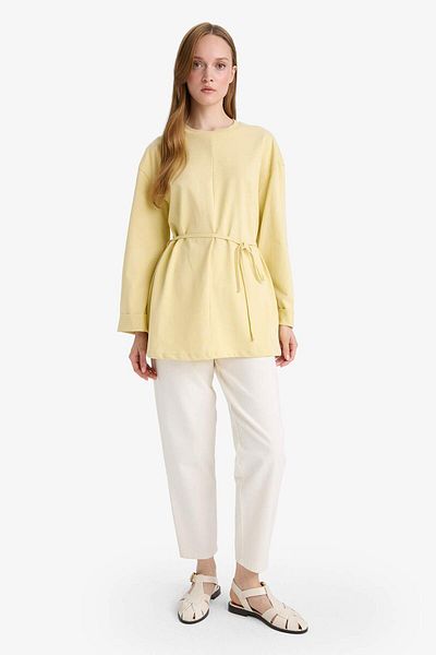 DeFacto Loose Fit Crew Neck Long Sleeve Tunic F4850Ax25Au