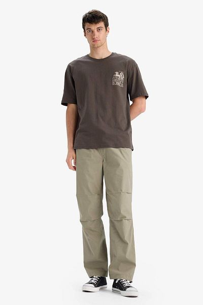DeFacto 100% Cotton Wide Leg Parachute Pants E8729Ax25Au
