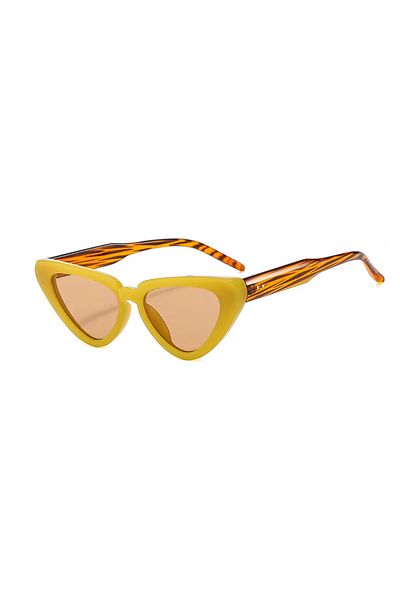 Toz Vintage Zorath Yellow Vintage & Retro Unisex Cat Sunglasses