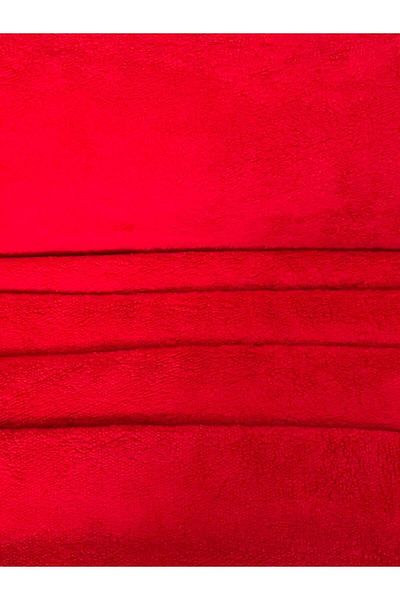 Aslan Online Pabtex Double Faced Red Welsoft Plush Fabric 180 cm Width