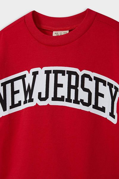 DeFacto Baby Boy Crew Neck Printed Short Sleeve T-Shirt F3916A525Au