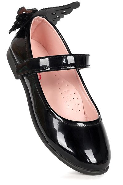 Kiko Kids Παπούτσια μπαλαρίνας για κορίτσια Friga Mirror Butterfly Velcro