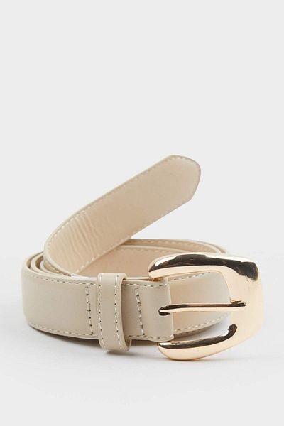 DeFacto Curea Jean din piele artificială cu cataramă mare pentru femei F3282AXNS