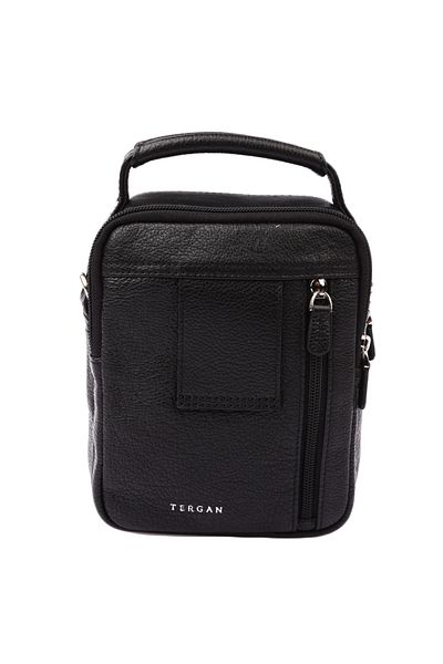 Tergan Ανδρική τσάντα Messenger από γνήσιο δέρμα μαύρο S1AC00021285