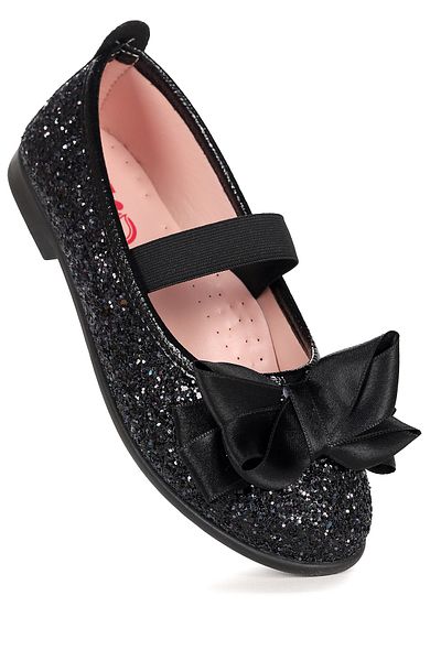 Kiko Kids Παπούτσια μπαλαρίνας Panı Broken Glass Bow Elastic Girls Ballerina