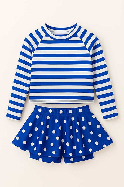 My Kids Wear Κοριτσίστικο μαγιό με λεπτομέρεια φούστας