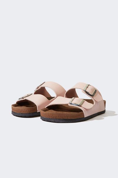 DeFacto Women's Double Striped Flat Sole Slippers F7557Ax25Hs