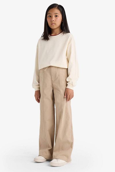DeFacto Girls Wide Leg Wide Leg Cotton Trousers F0444A825Au
