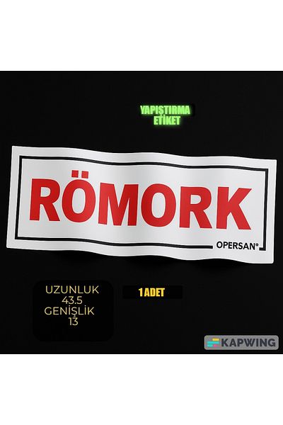 opersan Trailer Sheet (43.5X13 cm) Sticker