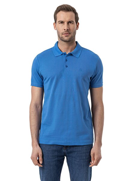 rugatchi تي شيرت كلاسيكي برقبة بولو - 100% قطن، مقاس عادي