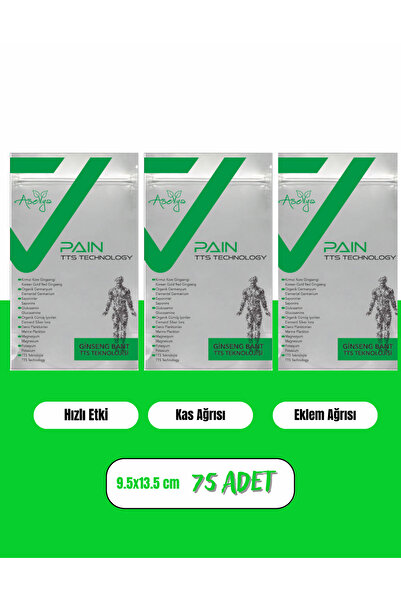 asellya sağlıklı yaşam ASELLYA SAĞLIKLI YAŞAM GİNSENG AĞRI BANDI 25'Lİ*3 PAKET