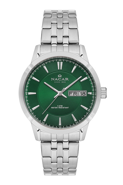 Nacar Classic Silver Men's Watch Nc21-294740-Anm